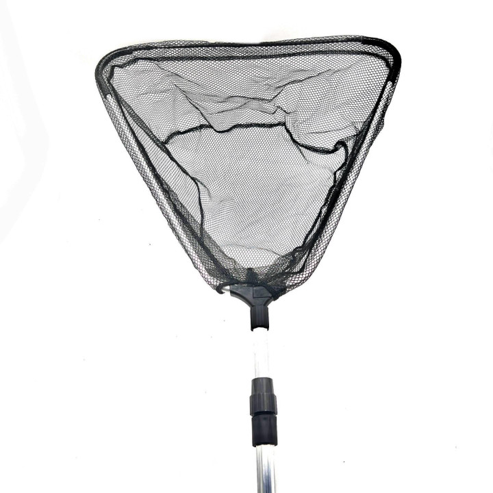 Plasa pescuit iaz 115-215cm maner, 45cm plasa