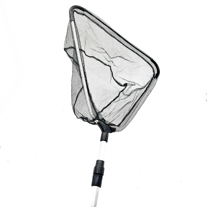 Plasa pescuit iaz 115-215cm maner, 45cm plasa