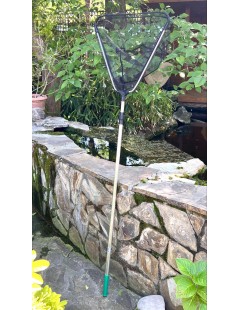 Plasa pescuit iaz 115-215cm maner, 45cm plasa