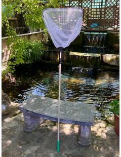 Plasa pescuit iaz115-215cm maner, 45cm plasa