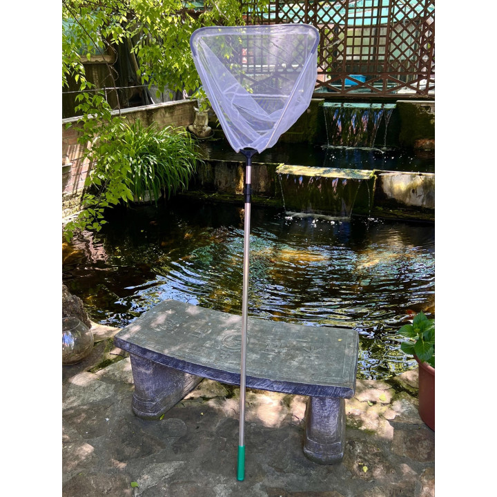 Plasa pescuit iaz115-215cm maner, 45cm plasa