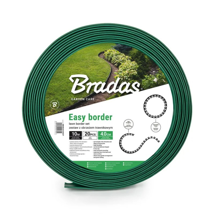 Set bordura gradina Easy Border 10m x 5cm verde