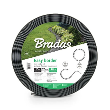 Set bordura gradina Easy Border 10m x 4cm grafit