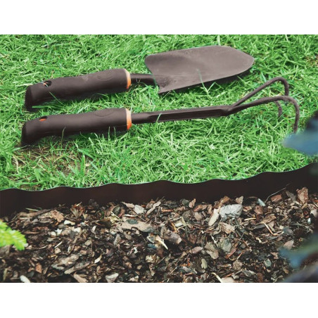 Bordura de gazon maro 15cm x 9 m PE