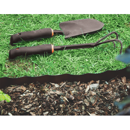 Bordura de gazon maro 25 cm x 9 m PE