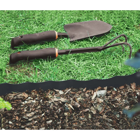 Bordura de gazon maro 20 cm x 9 m PE