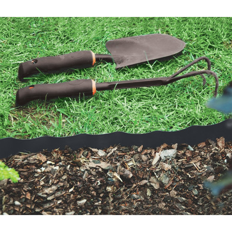 Bordura de gazon maro 25 cm x 9 m PE