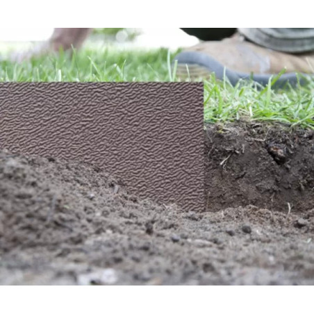 Bordura patului Bradas gazon maro 6m x 15cm