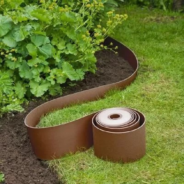 Bordura patului Bradas gazon maro 6m x 15cm