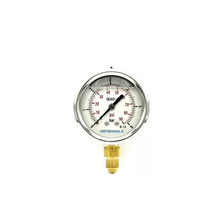 Manometru cu glicerina 0-2,5bar - manometru, fish-farm.ro