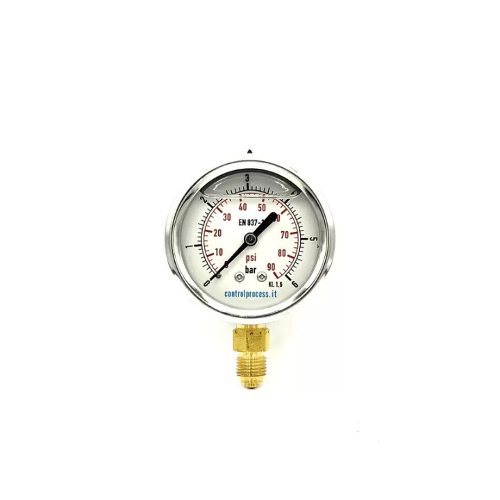 Manometru cu glicerina 0-2,5bar - manometru, fish-farm.ro