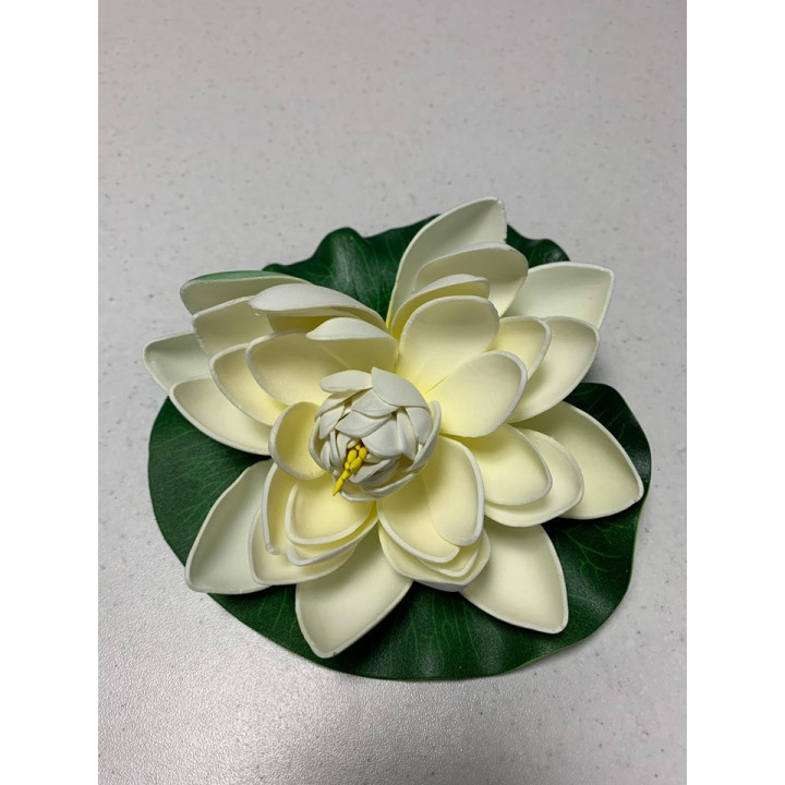 Nufar plastic mare 18cm, Alb