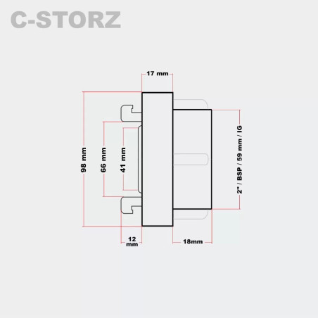 Racord Storz fix C-52 x 2"