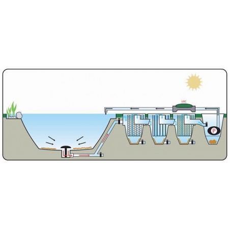 Filtru Olandez 2 camere  1 filtru vortex 230 litri