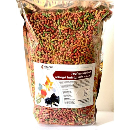 Amestec de hrană plutitoare pentru pești aurii 3-6 mm 1000 g