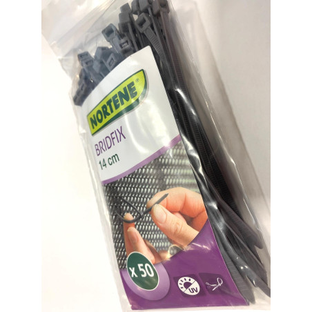 Colier plastic Bridfix pentru plase de umbrire(gri)14 cm 50 buc/pachet