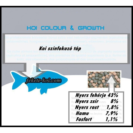 Hrana Koi Colour & Growth 6mm  (2500ml/1060g)