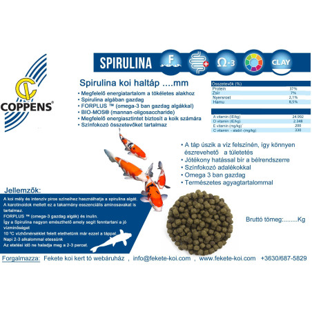 Hrana Coppens Spirulina 3mm (1Kg)