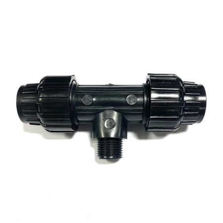 Teu compresiune FE 25 x 3/4" x 25 negru PN10 Comanda acum!