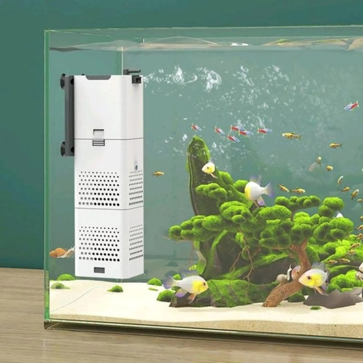 Filtru de acvariu SunSun XUP-02 cu lampă UVC de 3W încorporată