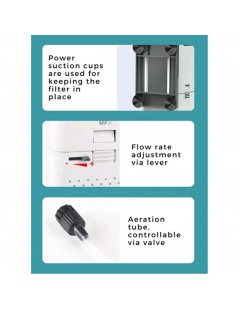 Filtru de acvariu SunSun XUP-02 cu lampă UVC de 3W încorporată