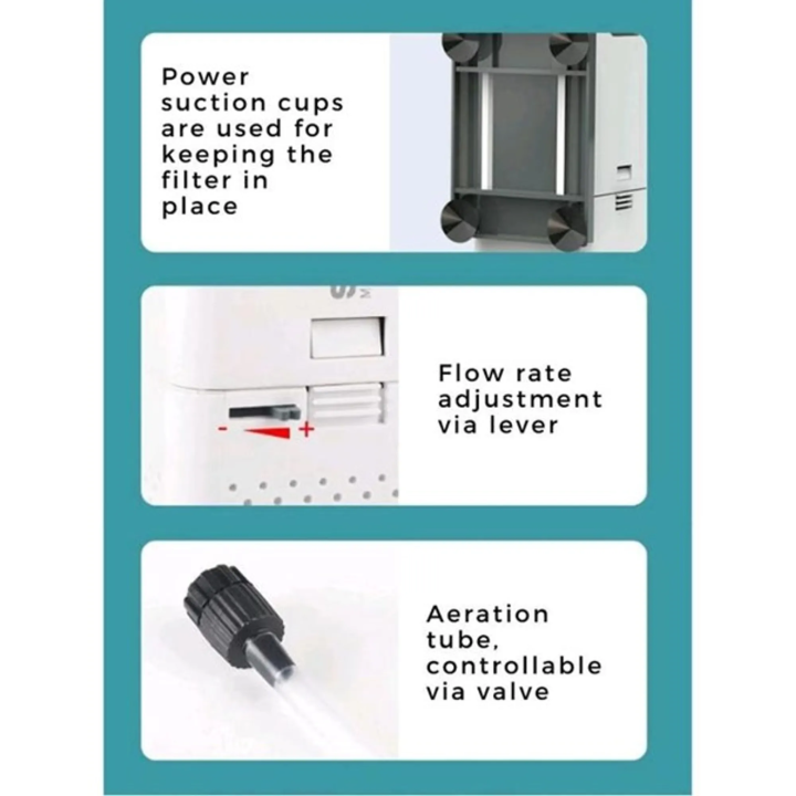 Filtru de acvariu SunSun XUP-02 cu lampă UVC de 3W încorporată