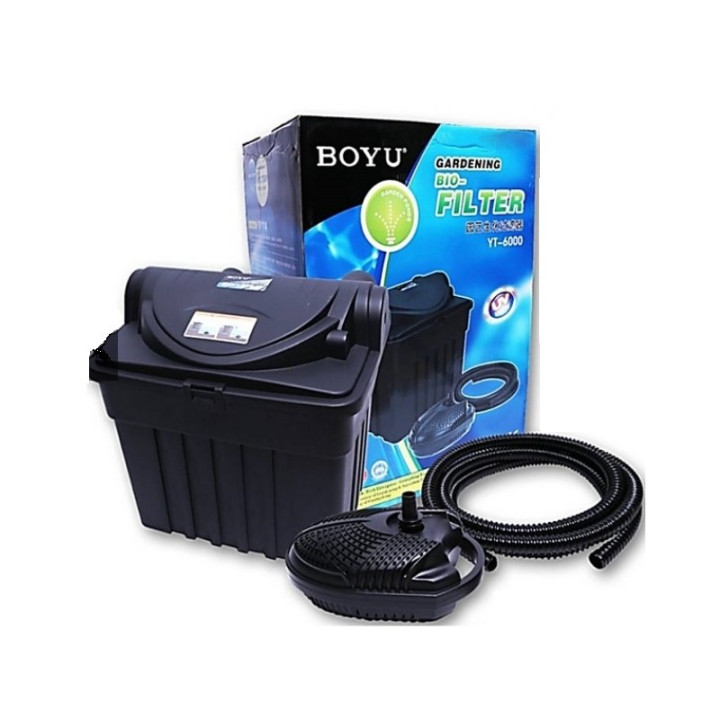 Set filtrar iaz gravitational Boyu YT-6000 cu lampa UV 9W