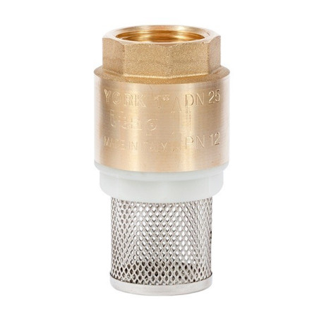 Sorb cu supapa de sens, din alama si sita inox 2,1/2" - fish-farm.ro