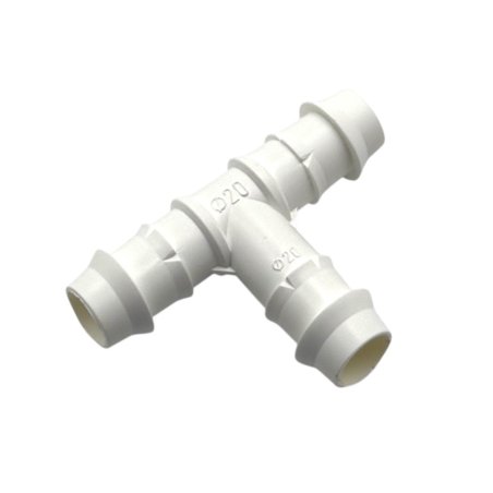 Teu cu nervuri 20mm (alb)