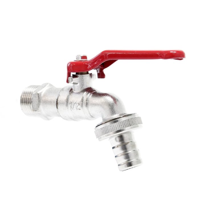 Robinet de grădină cu pârghie metalică 3/4" FE x capăt furtun 3/4"