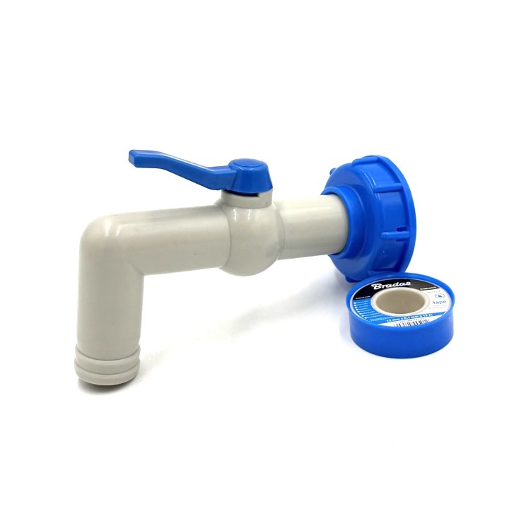 Kit conector IBC cu robinet la 90° pentru furtun de 5/4"