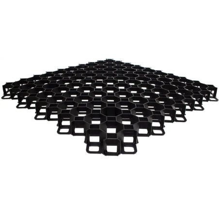 Grilaj de gazon pentru grădină Multi Grid 600x600x40mm (negru)