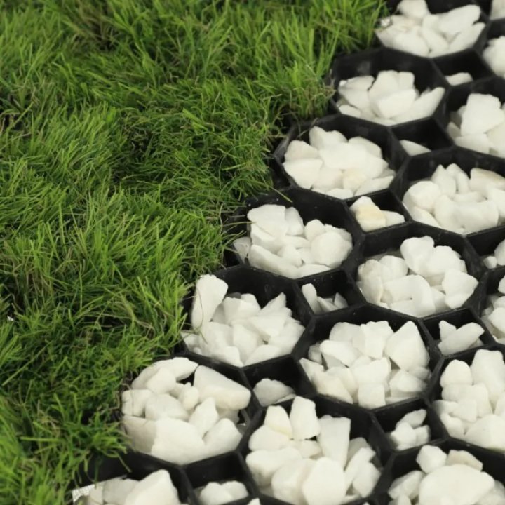 Grilaj de gazon pentru grădină Multi Grid 600x600x40mm (negru)