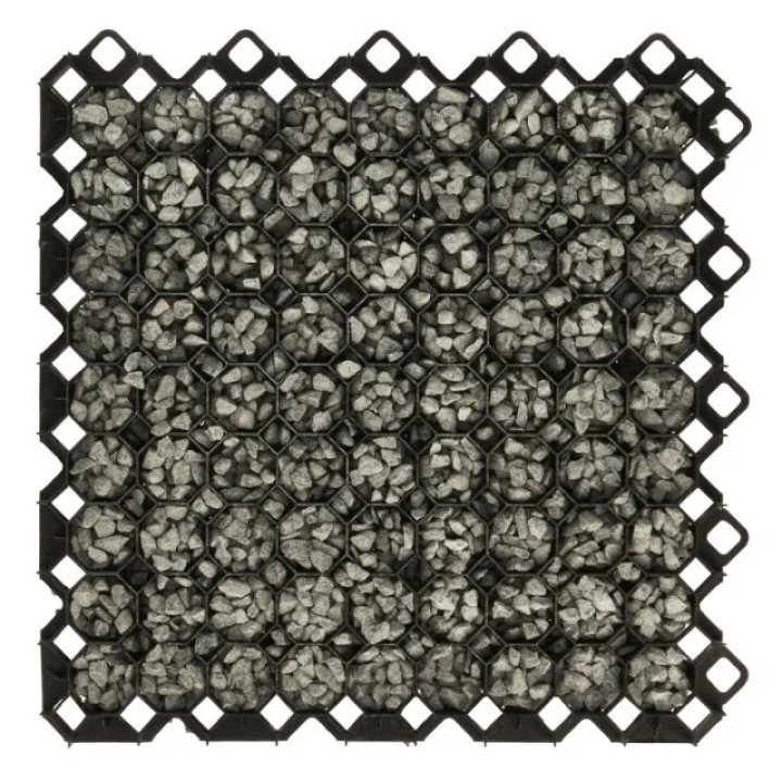 Grilaj de gazon pentru grădină Multi Grid 600x600x40mm (negru)