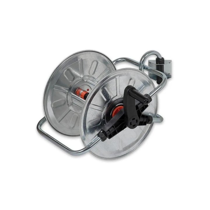 Cărucior pentru furtun Agrati montabil pe perete 1/2" 50m AG130