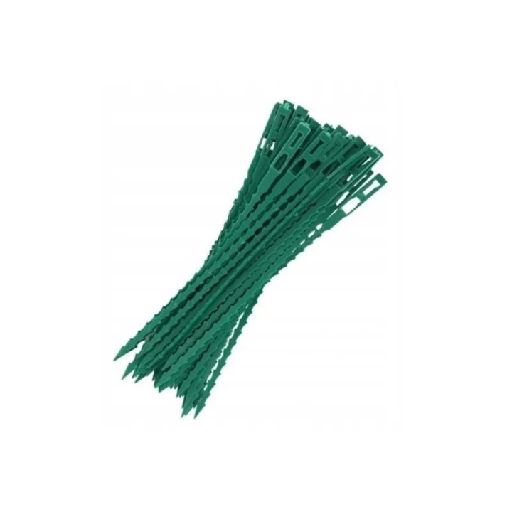 Colier de cablu reutilizabil pentru fixarea plantelor 170/5,4mm verde