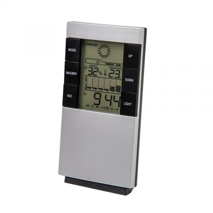 Stație meteo de interior WHITE LINE cu 6 funcții