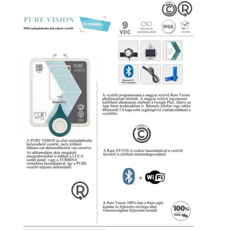Rain Pure Vision 2.0 Bluetooth 1 zonă 9VDC | Cel mai bun preț, Comandați