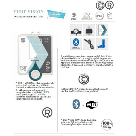 Rain Pure Vision 2.0 Bluetooth 6 zone 9VDC | Cel mai bun preț, Comandați