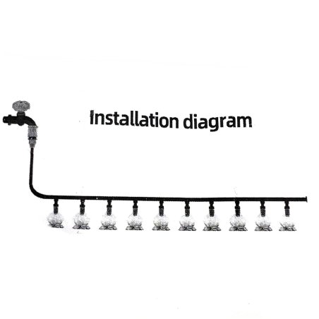 Set de micro-irigare, nebulizare Monra 10 metri (NO400)