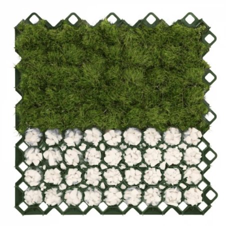 Grilaj de gazon pentru grădină Multi Grid 600x600x40mm (verde)
