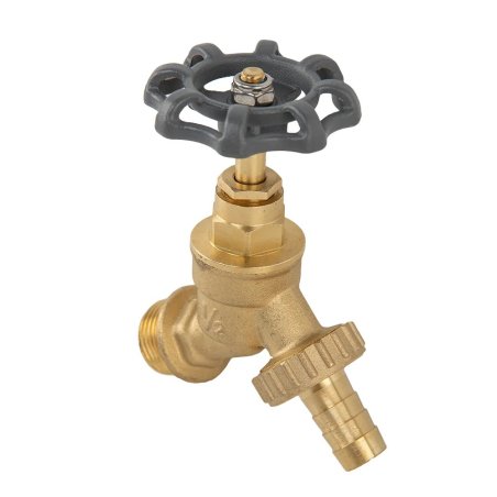 Robinet din alamă cu mâner rotund 1/2" FE pentru furtun de 13mm (BR-KRH1234)
