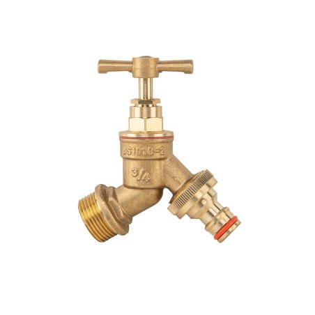 Robinet din alamă cu manetă 1/2" FE cu conector rapid 1/2R (BR-KCR1234)