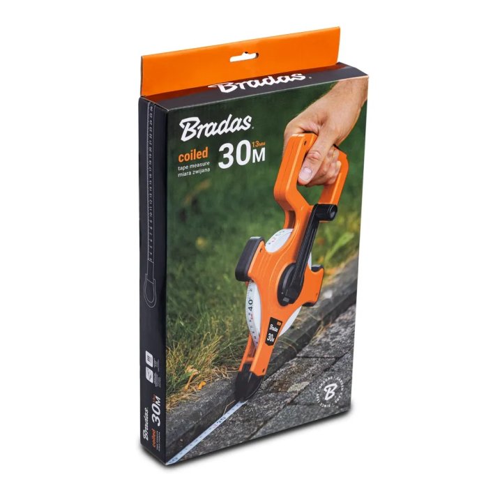 Ruletă cu manivelă din fibră de sticlă 30 metri