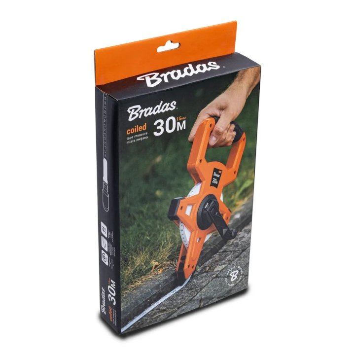 Ruletă cu manivelă din fibră de sticlă 30 metri 3 x speed