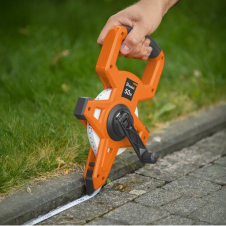 Ruletă cu manivelă din fibră de sticlă 50 metri 3 x spid