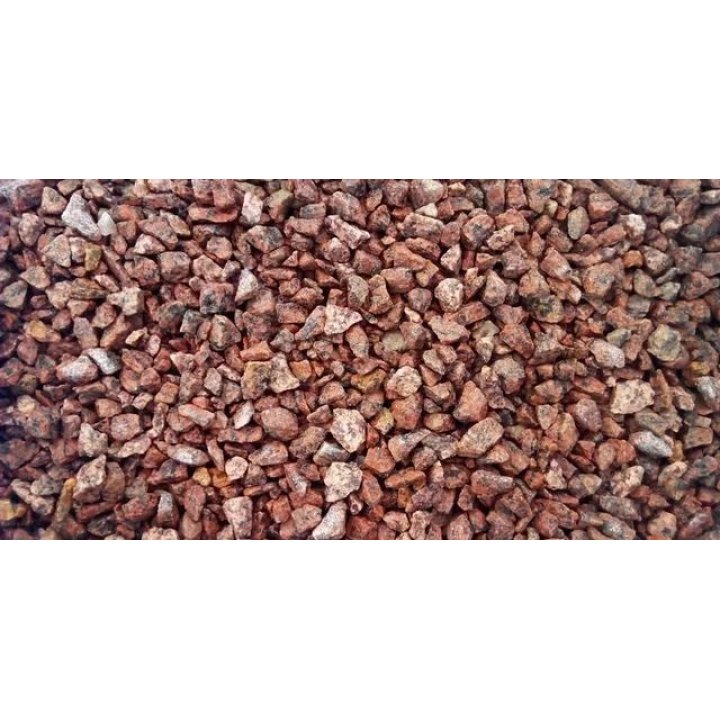 Pietriș de granit 8/16mm roșu/negru