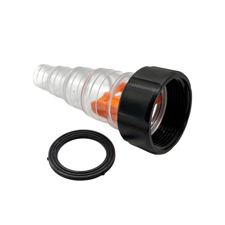 Conector de furtun transparent cu olandeză pentru furtun 20,25,32,38mm 6/4"FI