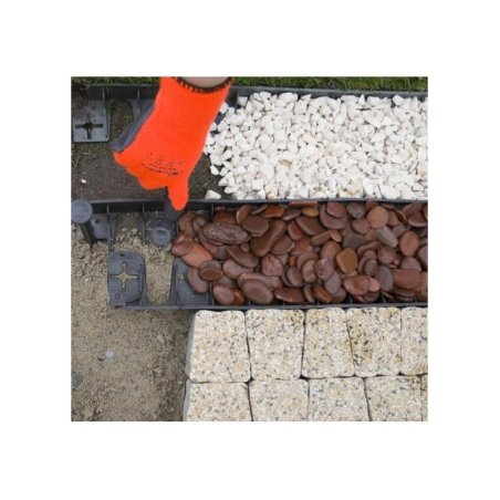 RIM-BORD LINEO bordură de grădină neagră 100/45 mm