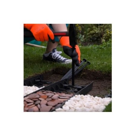 RIM-BORD LINEO bordură de grădină neagră 100/45 mm